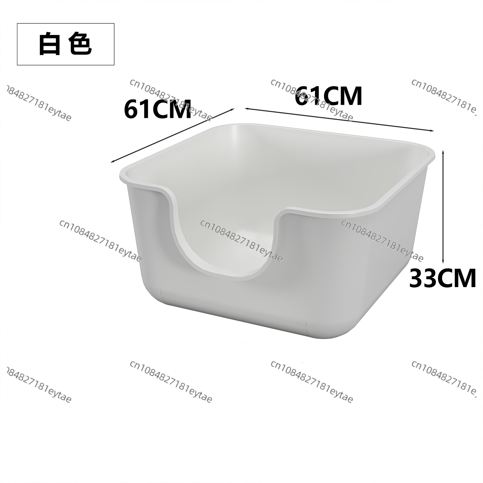Pet Supplies Young - Lettiera per Gatti Extra Large Semi-Chiusa,